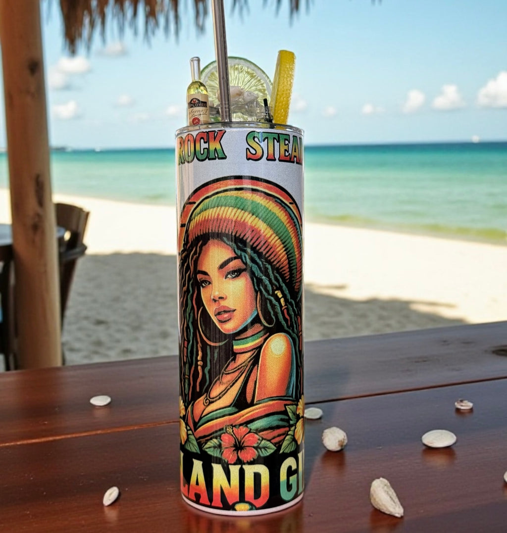Rock Steady Island Girl Tumbler