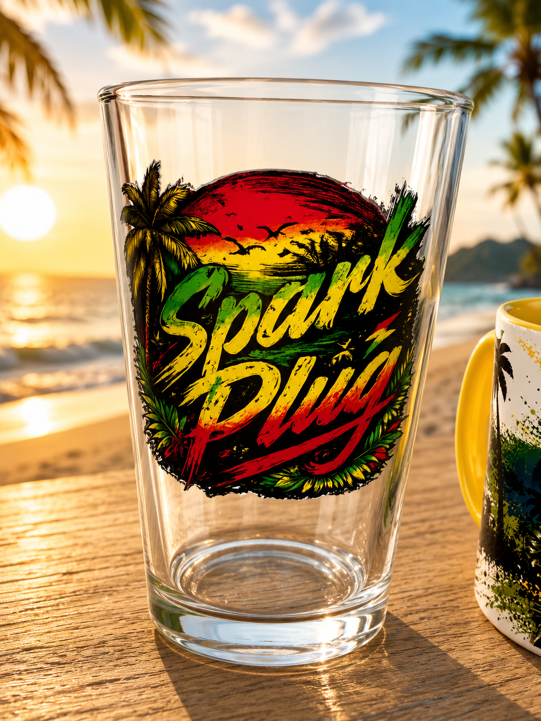 Spark Pug Glass